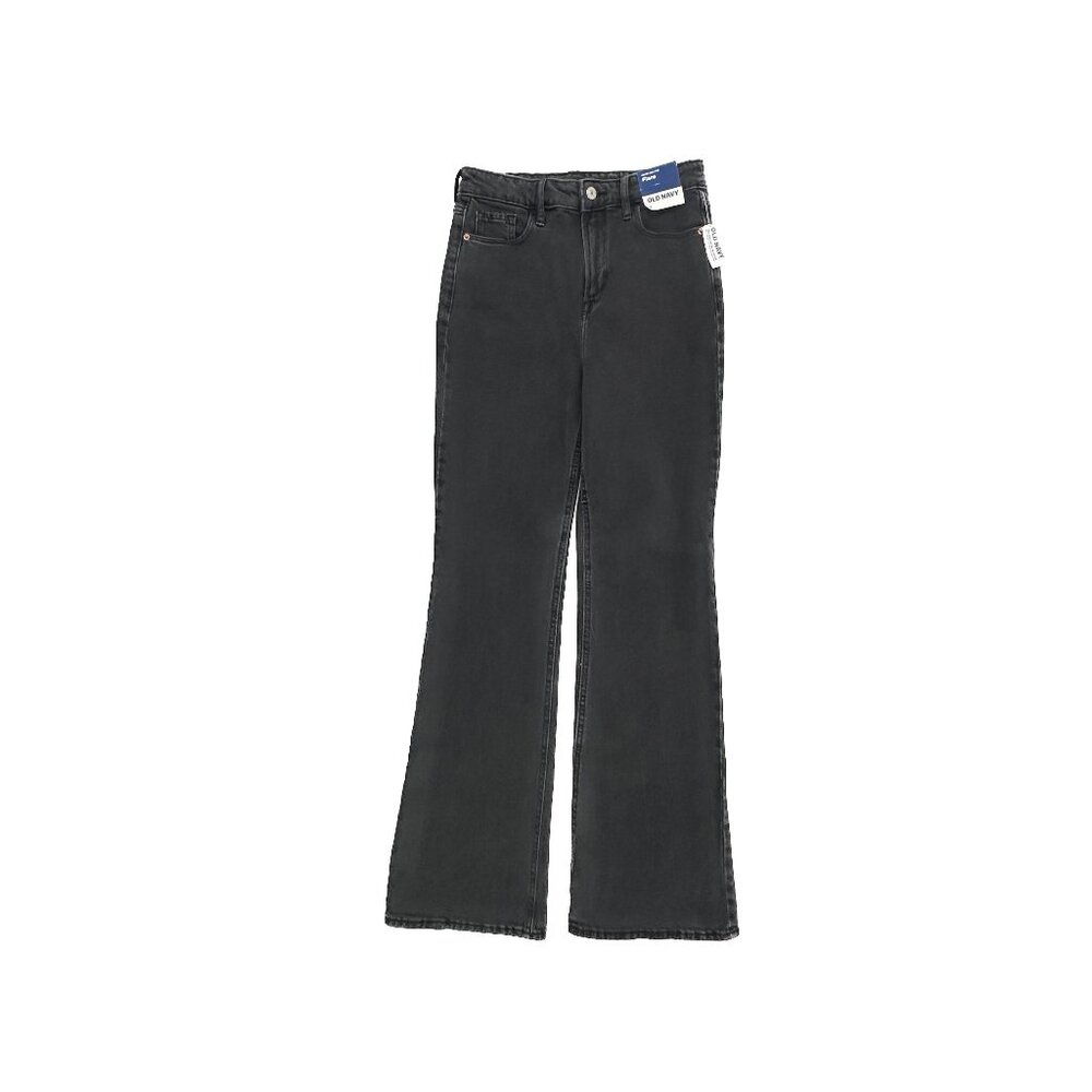 NEW Old Navy Higher High Rise Flare Women's size‎ 4 Black Denim Jeans